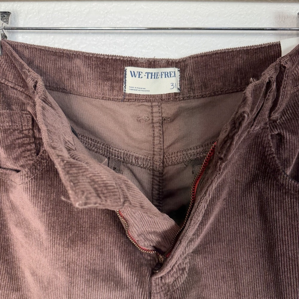 Free People NEW We The Free Risk Taker High Rise Straight Corduroy Pant Size 31 - Picture 9 of 15